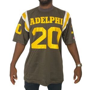 Vintage Champion Adelphi University Football Jersey Large